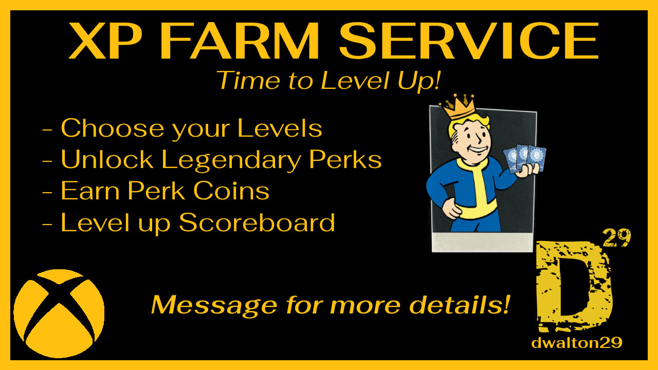 Fallout 76 XP Level Up Farm (XBOX)