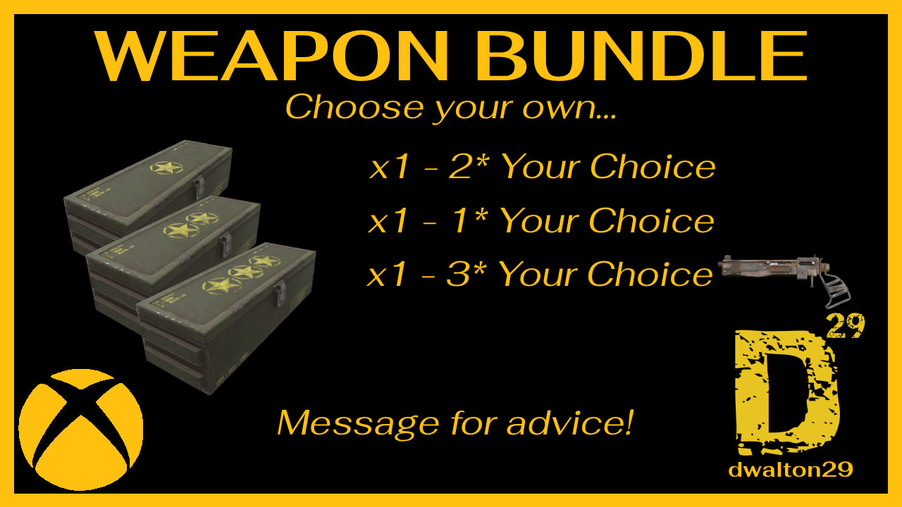 Fallout 76 Custom 3* Weapon Bundle (Xbox Only)