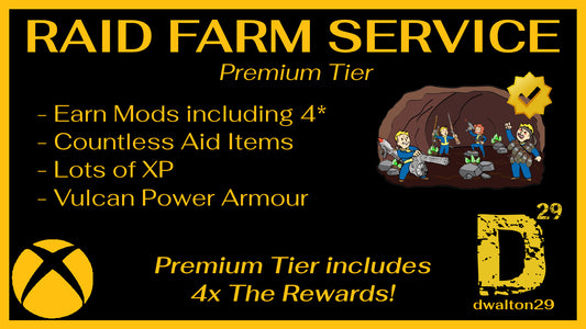 Fallout 76 Raid Farm Service Premium (Xbox Only)